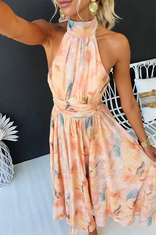 Sari™ | Abito Lungo Aquarelle
