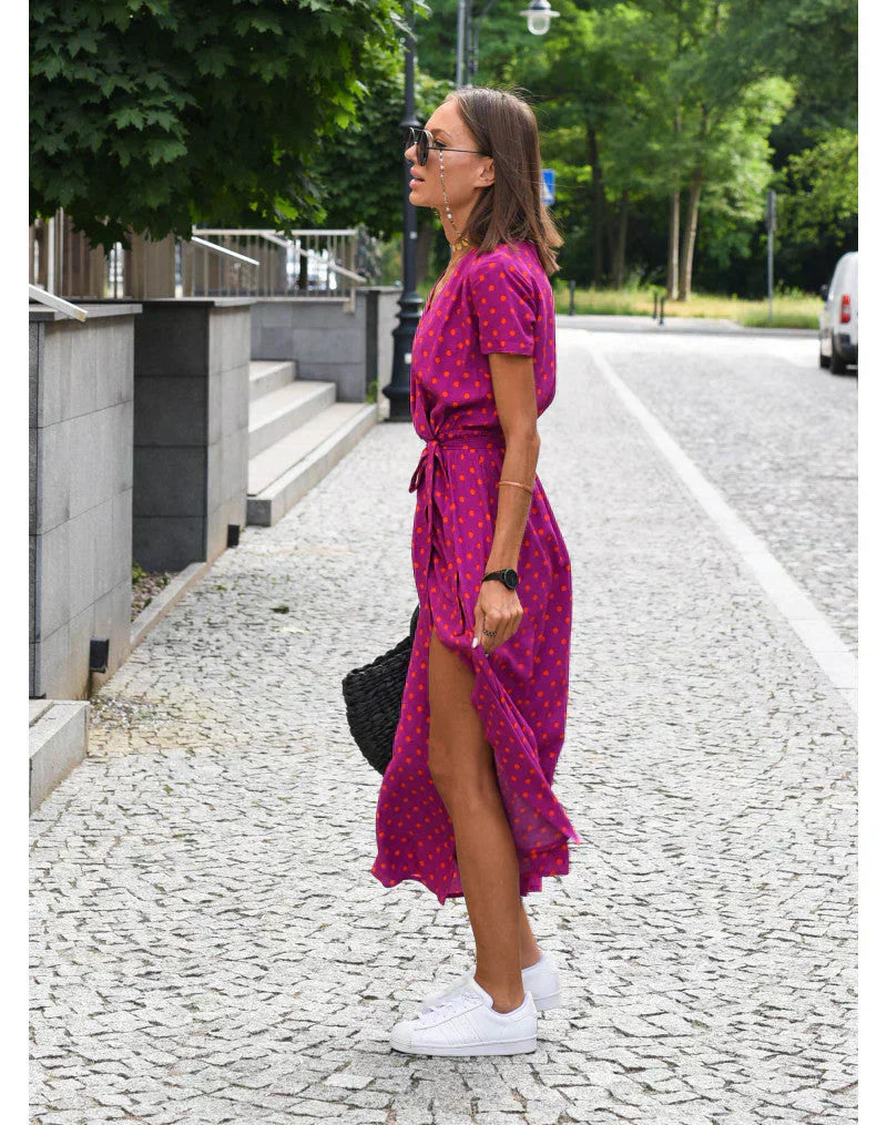 Suzanne - Abito elegante con scollatura a V