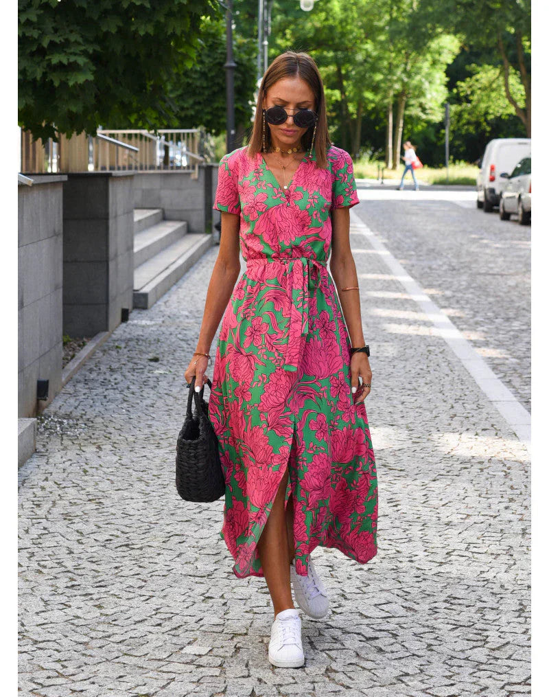 Suzanne - Abito elegante con scollatura a V