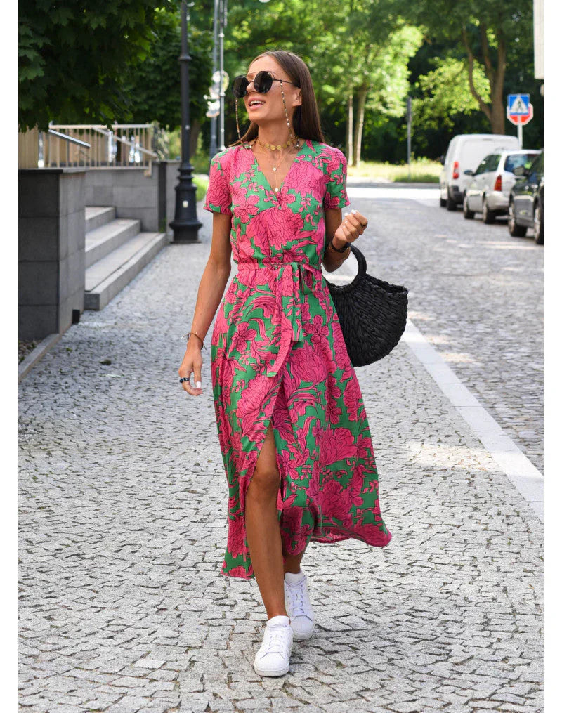 Suzanne - Abito elegante con scollatura a V