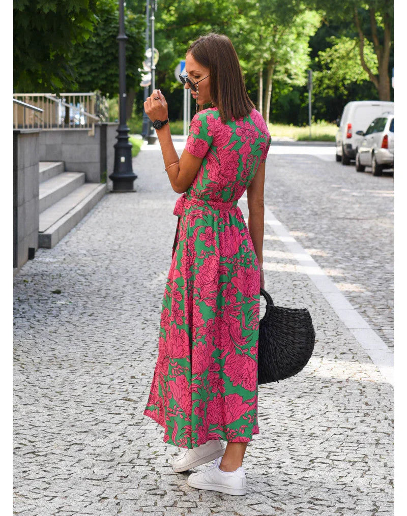 Suzanne - Abito elegante con scollatura a V