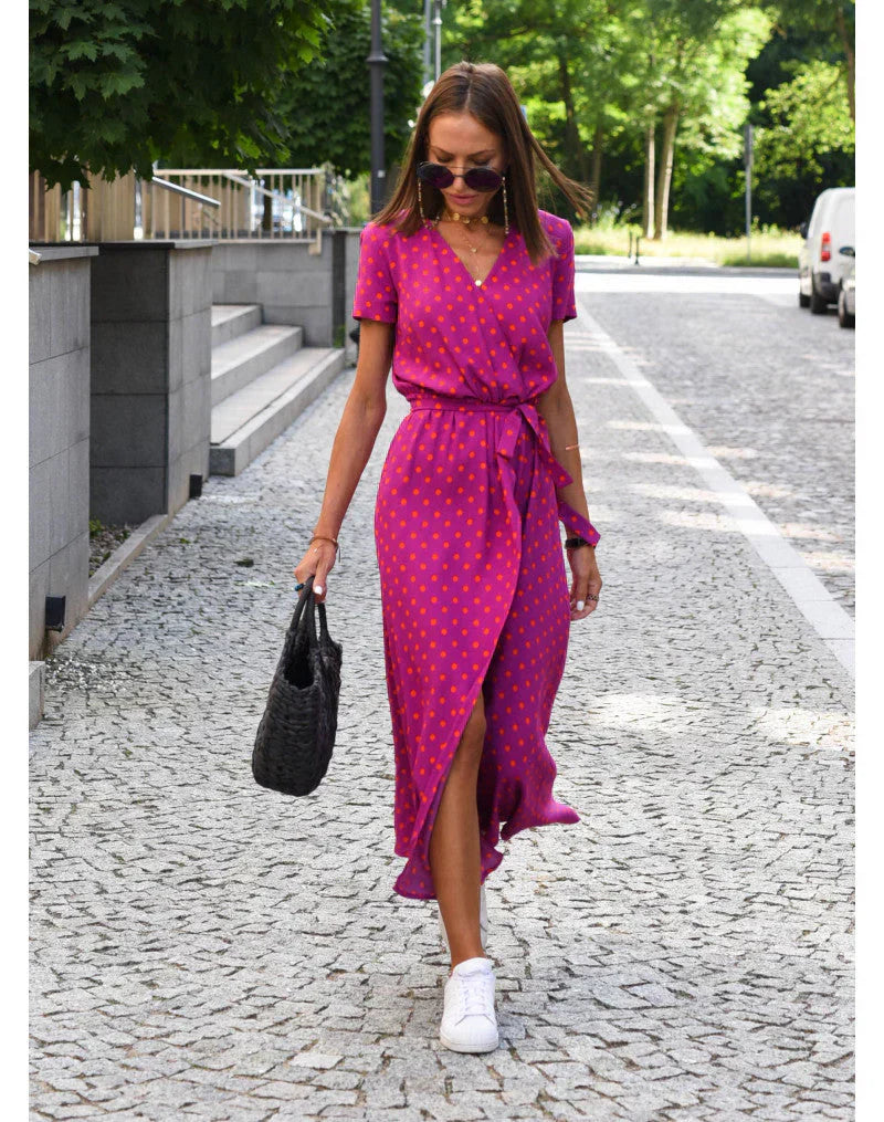 Suzanne - Abito elegante con scollatura a V