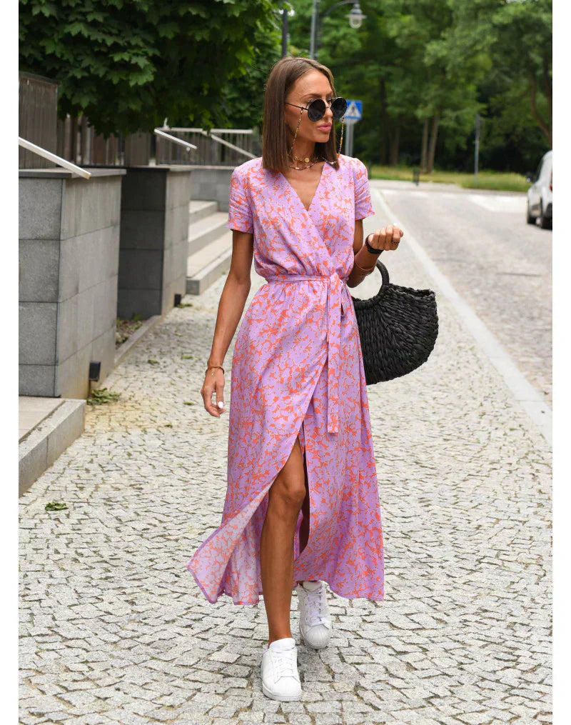 Suzanne - Abito elegante con scollatura a V