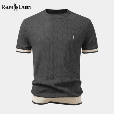 Ꮢalph Lauren™ T-Shirt a Maglia Testurizzata