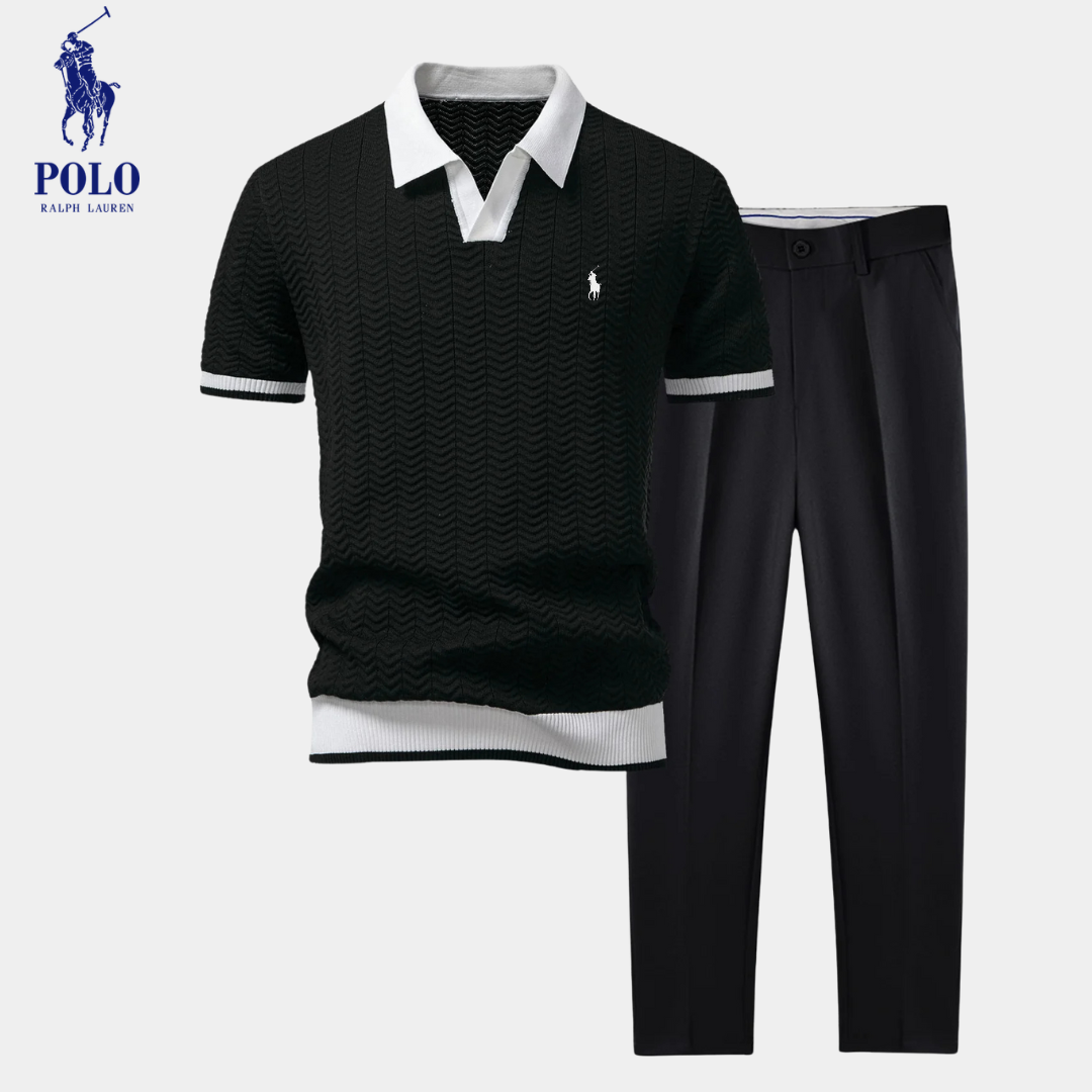 Ꮢalph Lauren™ Set Polo in Maglia Testurizzata