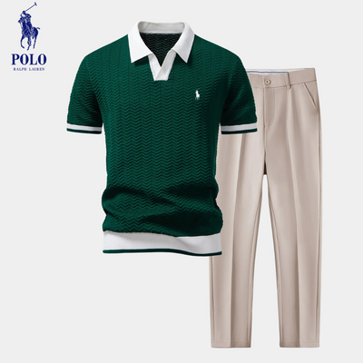 Ꮢalph Lauren™ Set Polo in Maglia Testurizzata