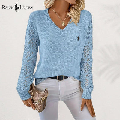 Ꮢalph Lauren™ Maglia a Collo a V Elegante