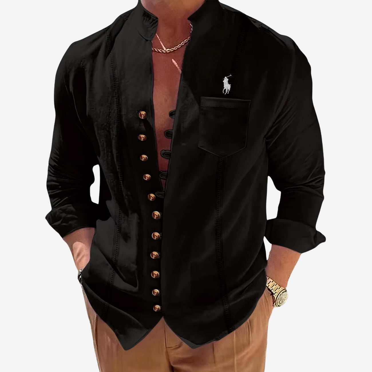 Camicia casual con bottoni - PREZZO CHIARO