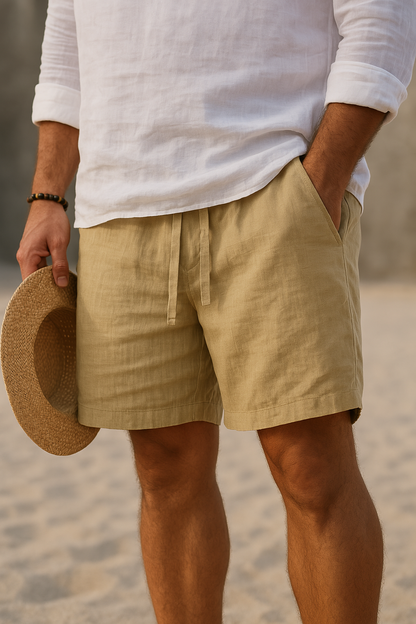 Lorenzo™ | Pantaloni in Cotone e Lino