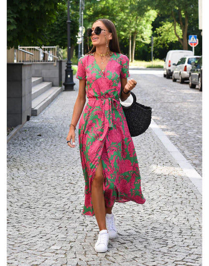 Suzanne - Abito elegante con scollatura a V