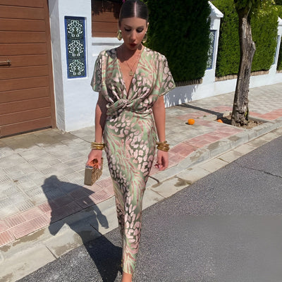 Matilda™ | Abito Lungo con Collo Attorcigliato