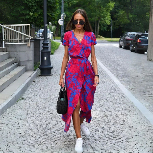 Suzanne - Abito elegante con scollatura a V