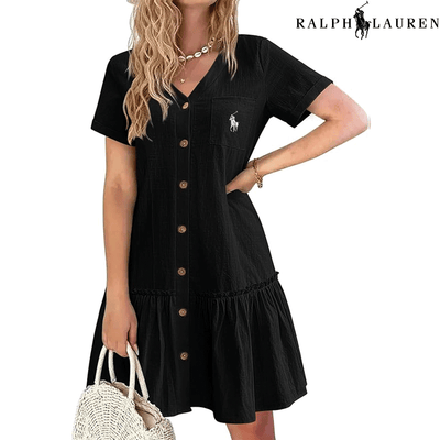 Ralph Lauren™– Abito estivo con spalline e taglio aderente