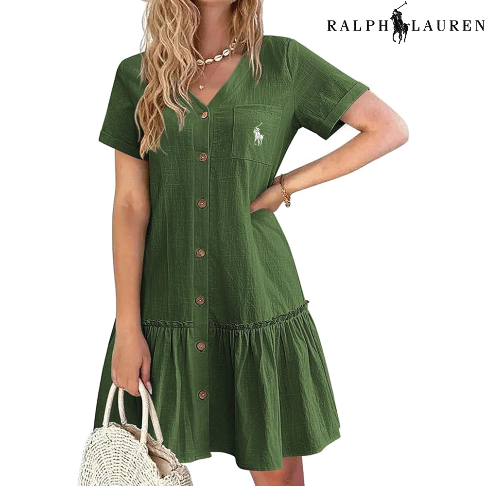 Ralph Lauren™– Abito estivo con spalline e taglio aderente