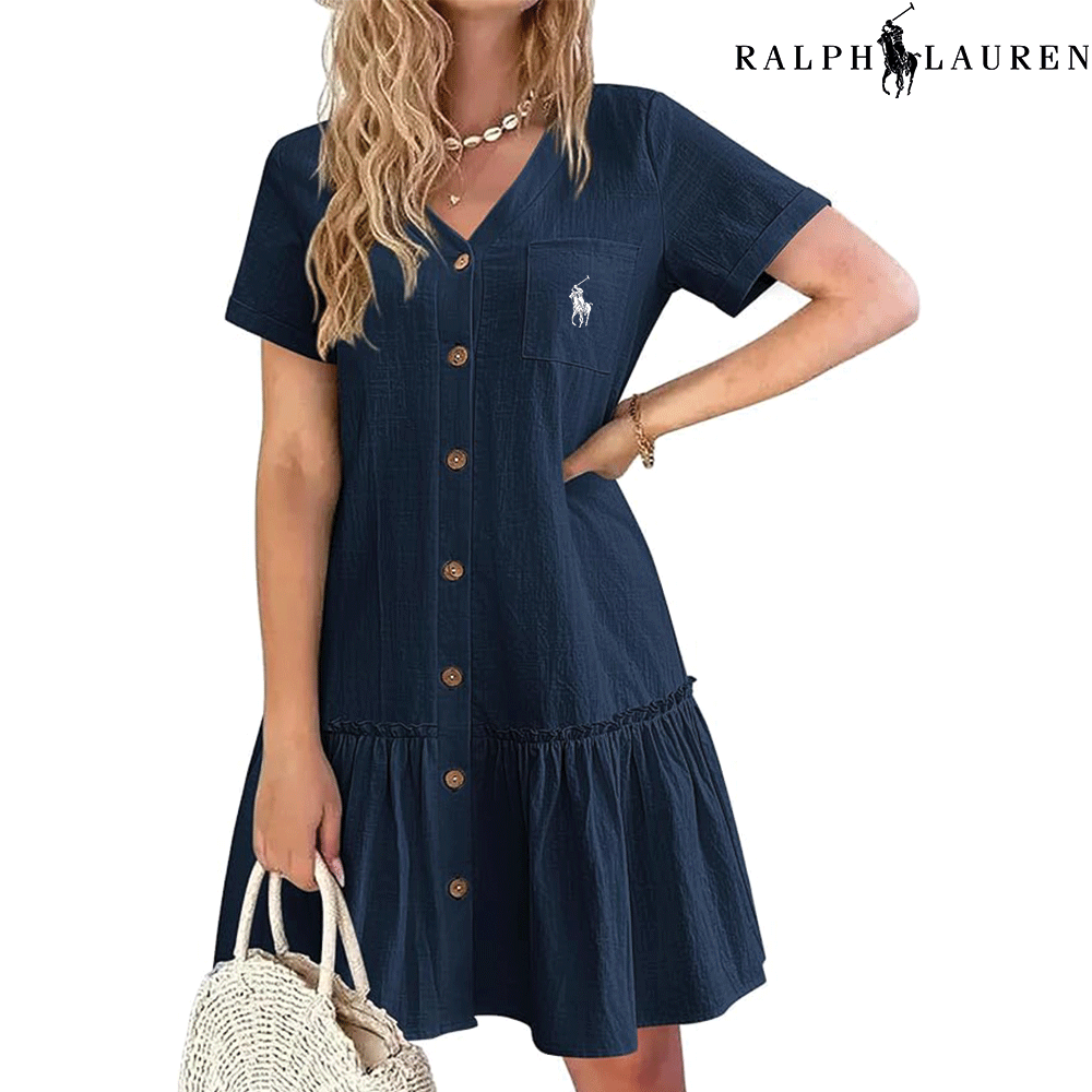 Ralph Lauren™– Abito estivo con spalline e taglio aderente
