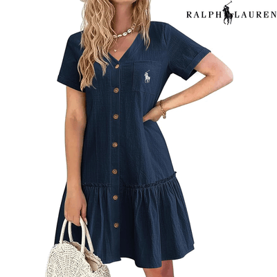 Ralph Lauren™– Abito estivo con spalline e taglio aderente