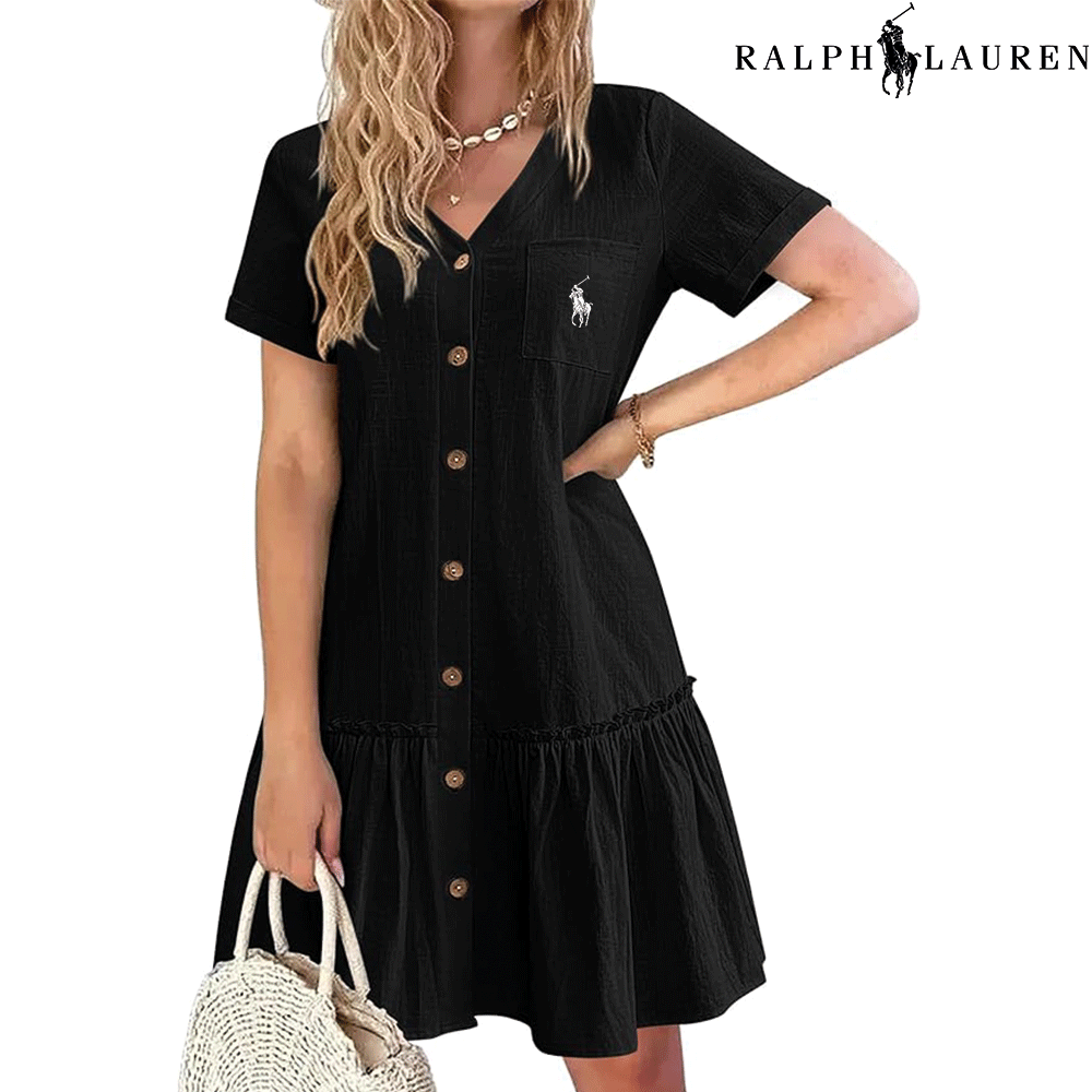 Ralph Lauren™– Abito estivo con spalline e taglio aderente
