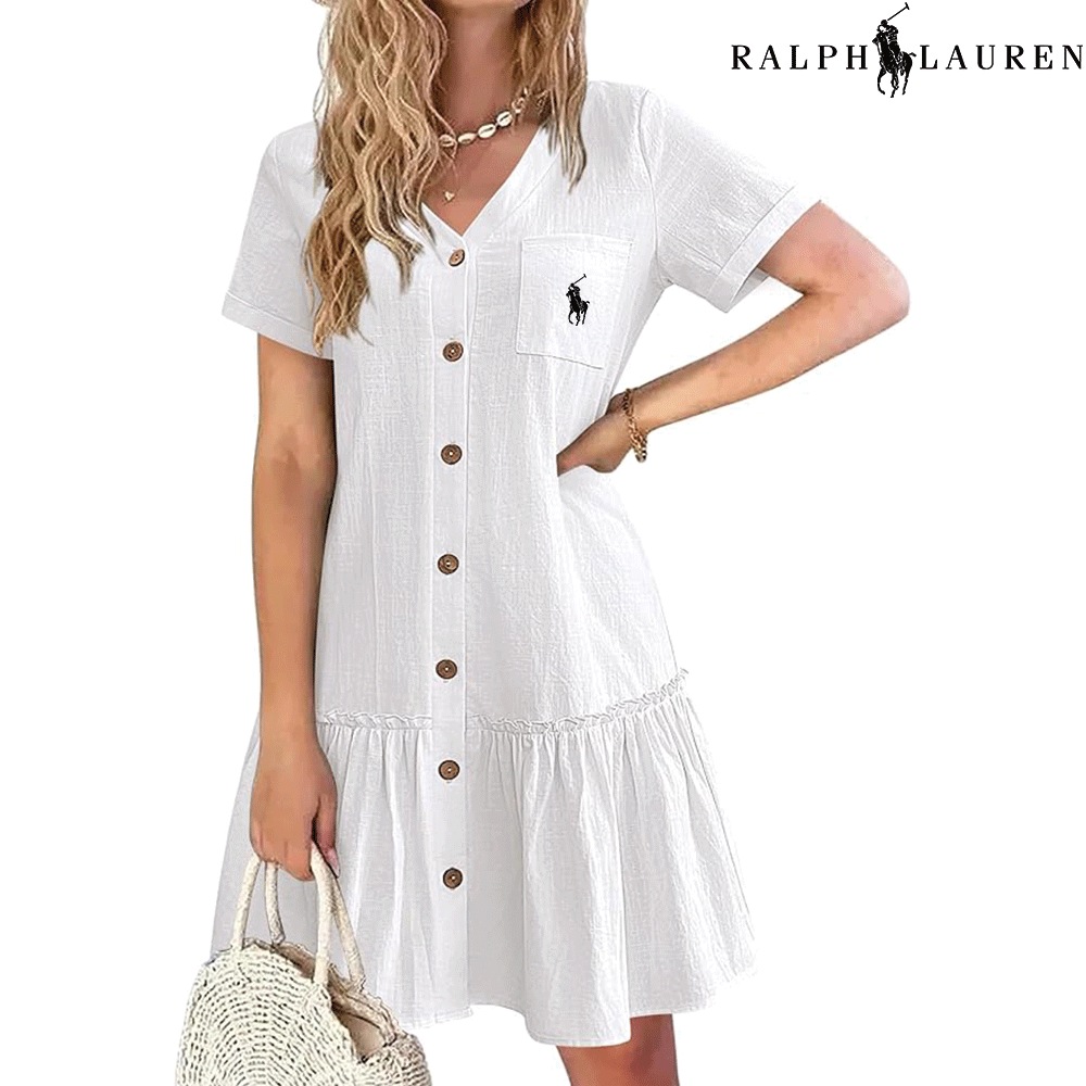 Ralph Lauren™– Abito estivo con spalline e taglio aderente