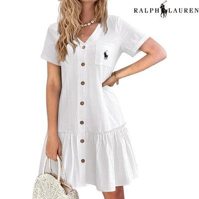 Ralph Lauren™– Abito estivo con spalline e taglio aderente