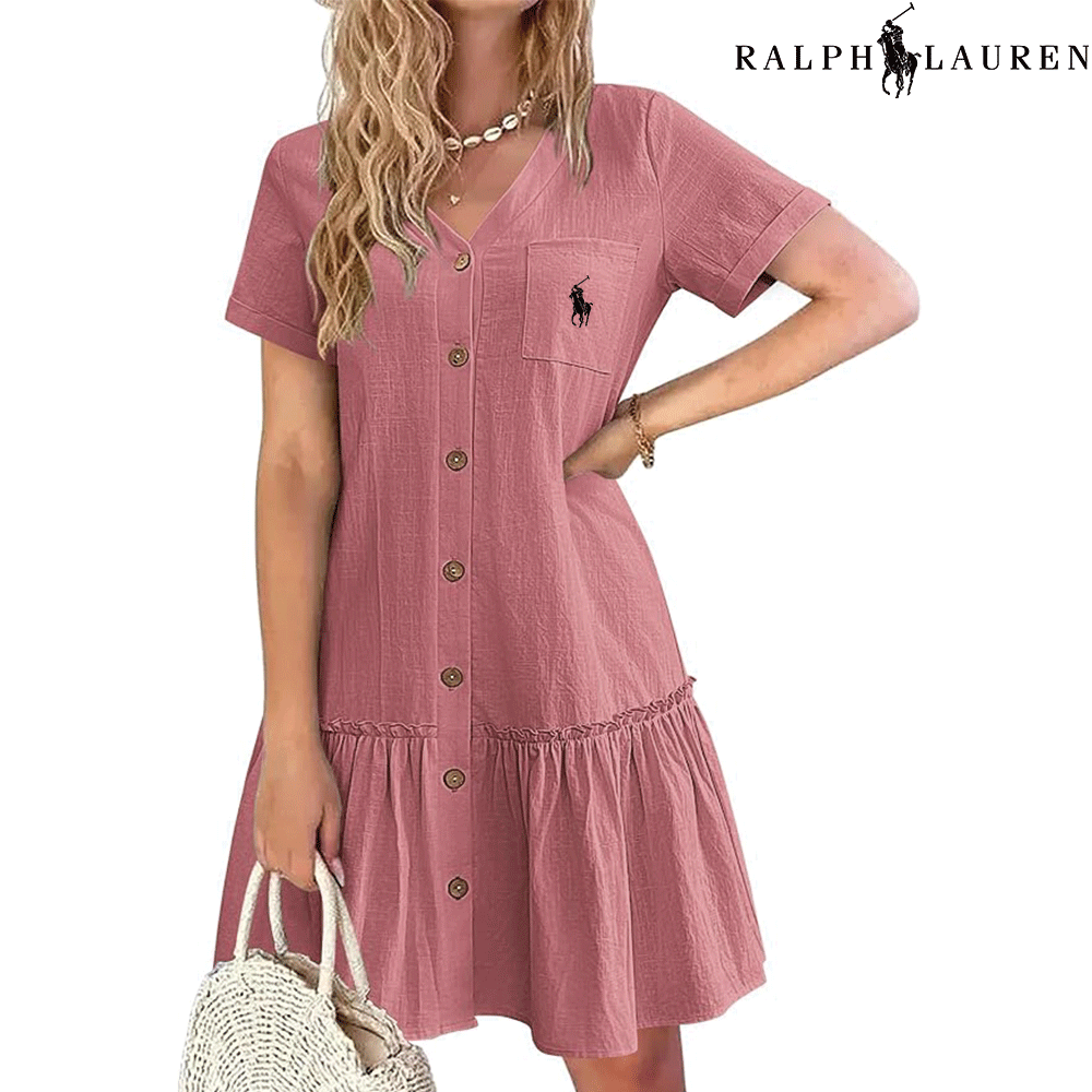 Ralph Lauren™– Abito estivo con spalline e taglio aderente