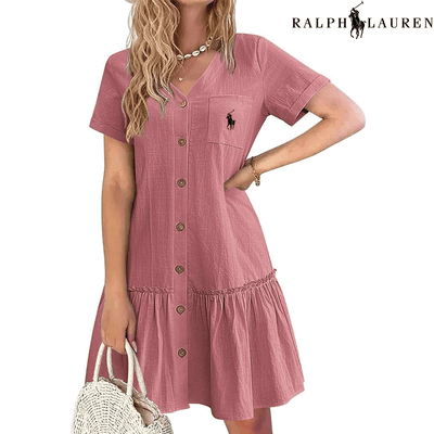 Ralph Lauren™– Abito estivo con spalline e taglio aderente